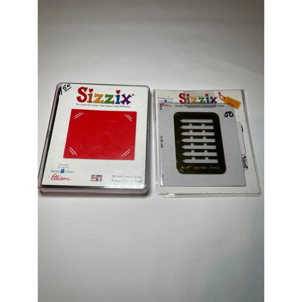 Sizzix Large Die Corner Frame 38-0162 & Picket Fence Embossing Folder 38-9530